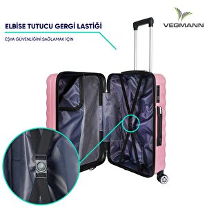 Vegmann Delphin Serisi Pembe Kabin Boy Valiz , Bavul