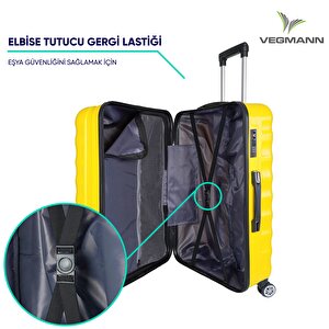 Vegmann Delphin Serisi Sarı Kabin Boy Valiz , Bavul
