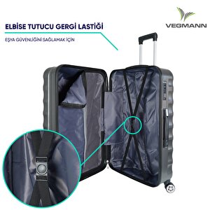Vegmann Delphin Serisi Antrasit Kabin Boy Valiz , Bavul
