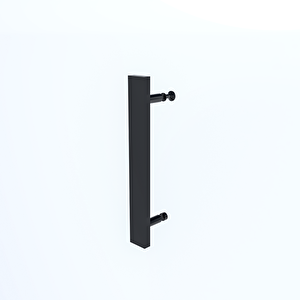 Black Capello 6mm Karolajlı Yarım Kumlamalı Cam 1 Sabit 1 Sürgü İki Duvar Arası Duşakabin 131 cm