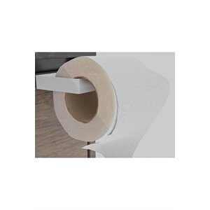 Metal Beyaz Yapışkanlı Tuvalet Kağıtlık, Yapışkanlı Wc Kağıtlık, Tuvalet Kağıdı Askısı 3m Yapışkanlı Tasarım