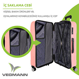 Vegmann Vela Pembe Büyük Boy Valiz