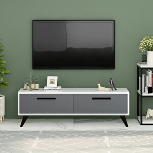 Active Tv Ünitesi Beyaz Antrasit 120 Cm
