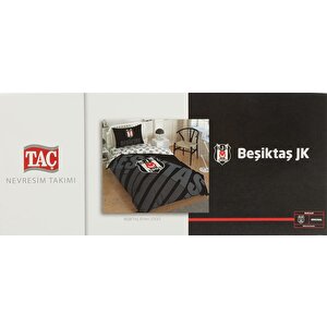 Taç Beşiktaş Siyah Logo Tek Kişilik Nevresim Takımı