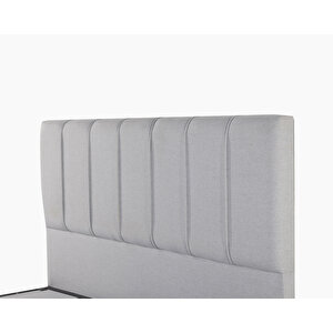 Kubanlife Miles Baza Ve Başlık Seti,Açık Gri, 120x200