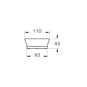 Vitra Base 400 Krom Katı Sabunluk A44144