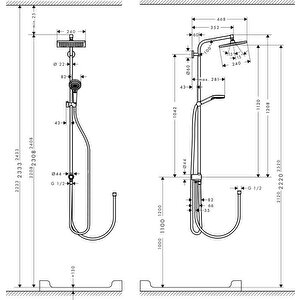 Hansgrohe Crometta E240 Duş Kolonu