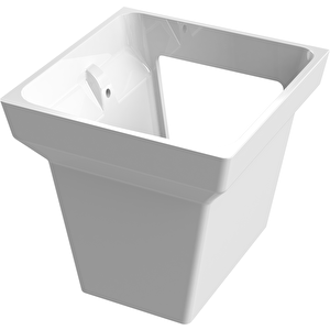 Turkuaz Cerastyle Bella Lavabo 70*45 Cm Ve Kübik Yarım Ayak