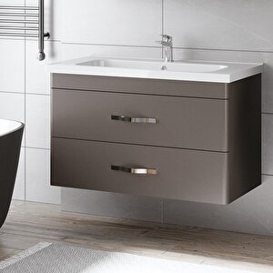 Denko Girne 90 Albatros Gri Banyo Dolabı Takımı
