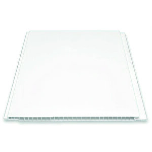 Düz Beyaz Plastik Pvc Duvar - Tavan Lambiri / 10 Adet 20 Cm X 1 Metre - 2 Metrekare