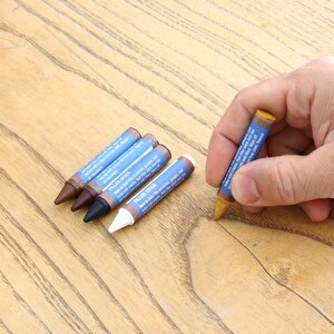 5 Renk Mobilya Rötuş Kalemi Seti Ahşap Dolgu Kalemi Mobilya Dolap Çizik Giderici Çatlak Kapatıcı Set