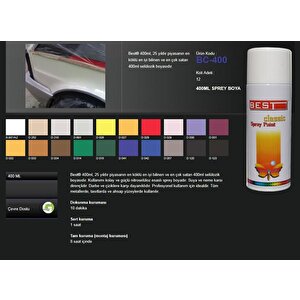Classic Selülozik Profesyonel Sprey Boya 400 Ml Siyah