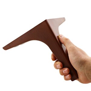 Sedef 6'lı Set Mobilya Tv Ünitesi Konsol Koltuk Kanepe Destek Ayağı 17 Cm Ahşap Desenli Ayakları