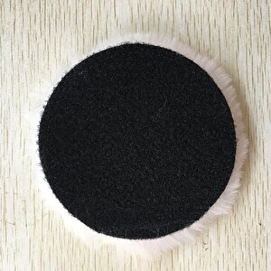 Pasta Cila Polisaj Süngeri 115 Mm Cırt Tabanlı Kuzu Postu Yünü Pedi Keçesi Parlatma