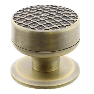Kestila Antik Sarı Kapı Tokmağı Topuzu Kolu Metal Tokmak