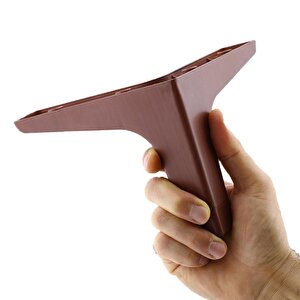 Sedef 6'lı Set Mobilya Tv Ünitesi Koltuk Kanepe Destek Ayağı 12 Cm Ahşap Desenli Baza Ayakları