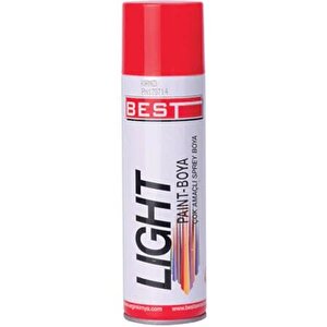 Best Light Sprey Boya Akrilik Takviyeli 250 Ml Hobi Boyası Kırmızı