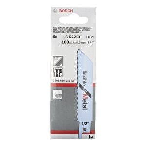 Bosch S 522 Ef 5'li Esnek Metal Panter Testere Ucu 2608656012