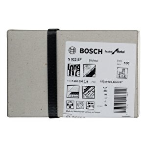 Bosch S 922 Ef 100mm 100'lü Esnek Metal Panter Testere Ucu 2608656028