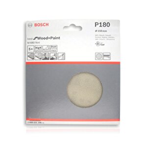 M480 Ağ Zımpara 150mm 180 Kum 5'li Paket 2608621166