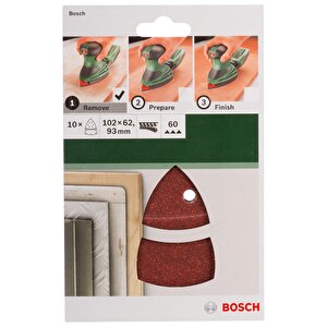 Bosch 102 X 62/93 Mm 60 Kum Multi Üçgen Zımpara Kağıdı 2609256a62