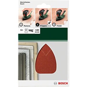 Bosch Psm Zımpara Kağıdı 5'li 95 X 135 Mm 120 Kum 2609256a70