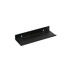 Metal Siyah Duvar Rafı Mutfak Banyo Oda Rafı 20 Cm 30 Cm 40 Cm 3 Lü Paket