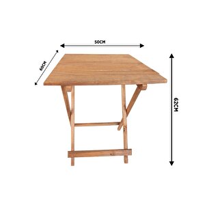 Ahşap Katlanır Masa Piknik Masası Balkon Masası