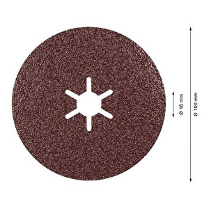 R781 Expert 100 Mm 60 Kum Metal Disk Zımpara 25'li 2608621789