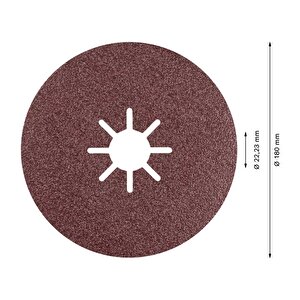 R781 Expert 180 Mm 80 Kum Metal Disk Zımpara 25'li 2608621799