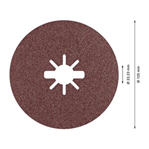 R781 Expert 125 Mm 80 Kum Metal Disk Zımpara 25'li 2608621796