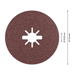 R781 Expert 115 Mm 80 Kum Metal Disk Zımpara 25'li 2608621793