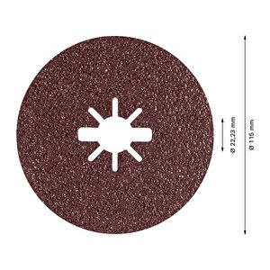 R781 Expert 115 Mm 36 Kum Metal Disk Zımpara 5'li 2608621779