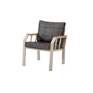 Kapi̇çi̇no Nergi̇z 3+1+1+masa Bahçe Balkon Mobi̇lyasi̇,sütlü Kahve Krem