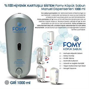 Köpük Sabun Gri Dispenser 1000 Ml