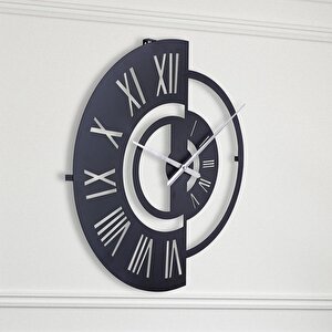 Muyi̇ka Ruota Metal 70 Cm Siyah Duvar Saati  70x70 Cm Mds-70