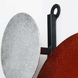 Muyi̇ka Pavimento Hand Made Metal 48x44cm Sessiz Mekanizmalı Dekoratif Duvar Saati Mds-50