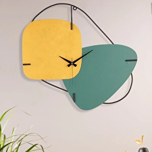 Muyi̇ka Brazil Metal Hand-made 58x55cm Sessiz Mekanizmalı Dekoratif Duvar Saati