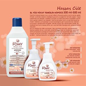 Hassas Cilt Kuru Sert Ciltler Yoğun Nemlendirici Kremli Köpük Sabun Ekonomik Set 1800+300 Ml