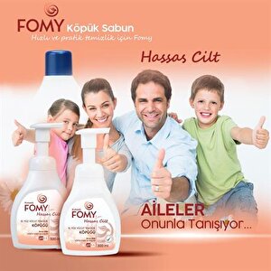 Fomy Hassas Cilt Kuru Sert Ciltler Yoğun Nemlendirici Kremli Köpük Sabun Ekonomik Set 1800+300 Ml