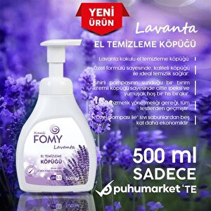 Lavanta Köpük Sabun El Yüz Vücut 500 Ml
