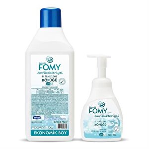 Antibakteriyel Köpük Sabun Güvenli Derinlemesine Temizlik, Uzun Süreli Hijyen 300ml + 1800ml