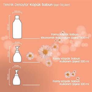 Hassas Cilt Kuru Sert Ciltler Için Yoğun Nemlendirici Ve Arındırıcı Kremli Köpük Sabun 1800 Ml