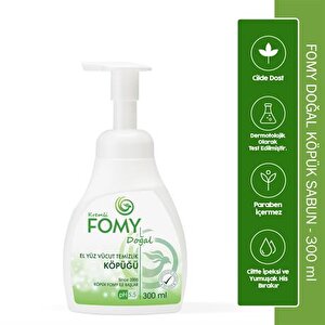 Doğal Ve Narin El Temizleme Köpüğü - Özenle Hazırlanmış Nemlendirici Yenileyici Formül 300ml