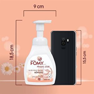 Fomy Hassas Cilt Kuru Sert Ciltler Yoğun Nemlendirici Arındırıcı Kremli Köpük Sabun 4 Adet 300 Ml