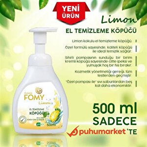 Limon Köpük Sabun El Yüz Vücut 500 Ml