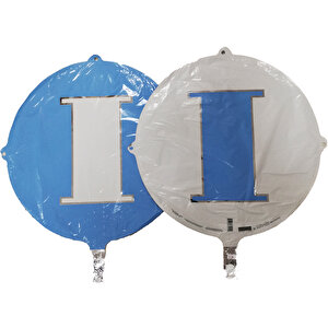 Folyo Balon Harf I Açik Mavi̇-Beyaz 18''