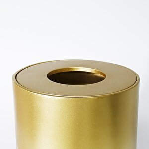 Luxe Büyük Çöp Kovası Altın