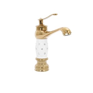 Fleko Gold Taşlı Lavabo Bataryası