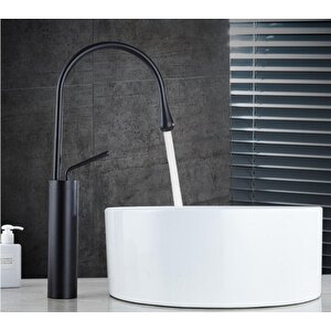 Özel Tasarım Siyah Milano Çanak Lavabo Banyo Bataryası